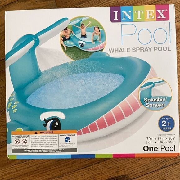 Whale Spraying Pool - Picture 1 of 4